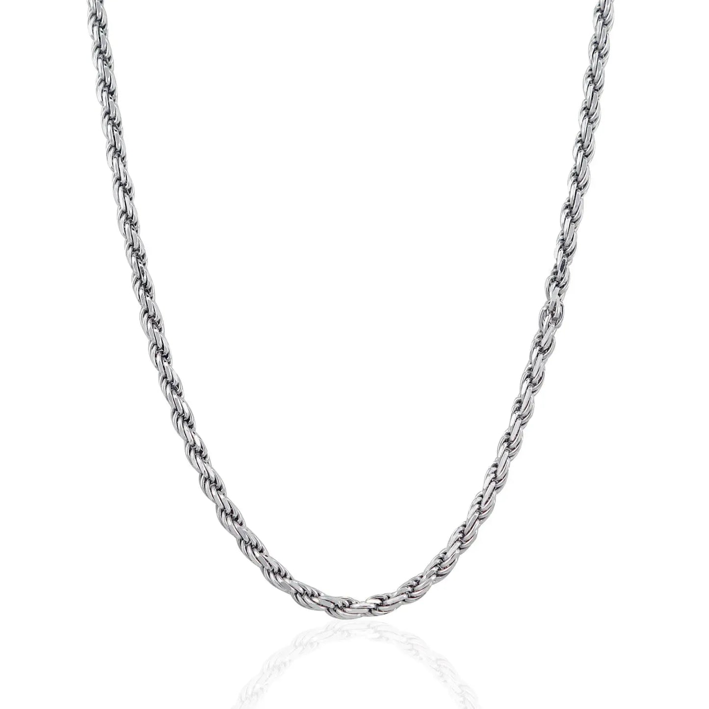 Sterling Silver Diamond Cut Rope Style Chain (3.60 mm) RCJ Chains  CELESTIA LUXE JEWELLERS