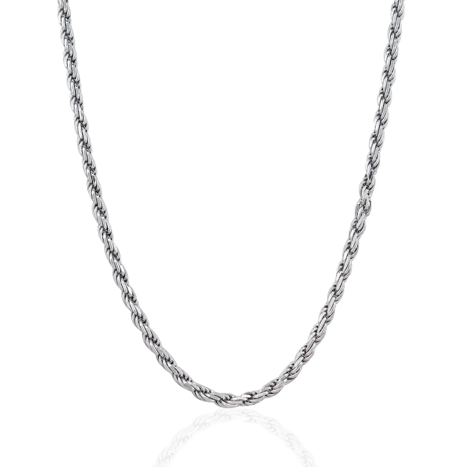 Sterling Silver Diamond Cut Rope Style Chain (3.60 mm) RCJ Chains  CELESTIA LUXE JEWELLERS