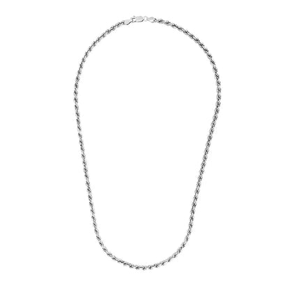 Sterling Silver Diamond Cut Rope Style Chain (3.60 mm) RCJ Chains  CELESTIA LUXE JEWELLERS