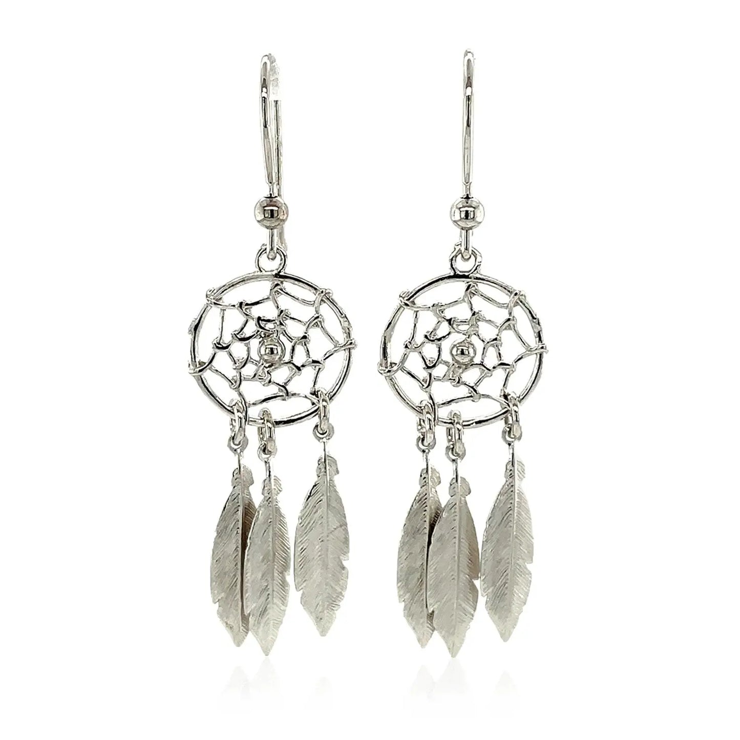 Sterling Silver Dream Catcher Dangle Earrings RCJ Earrings  CELESTIA LUXE JEWELLERS