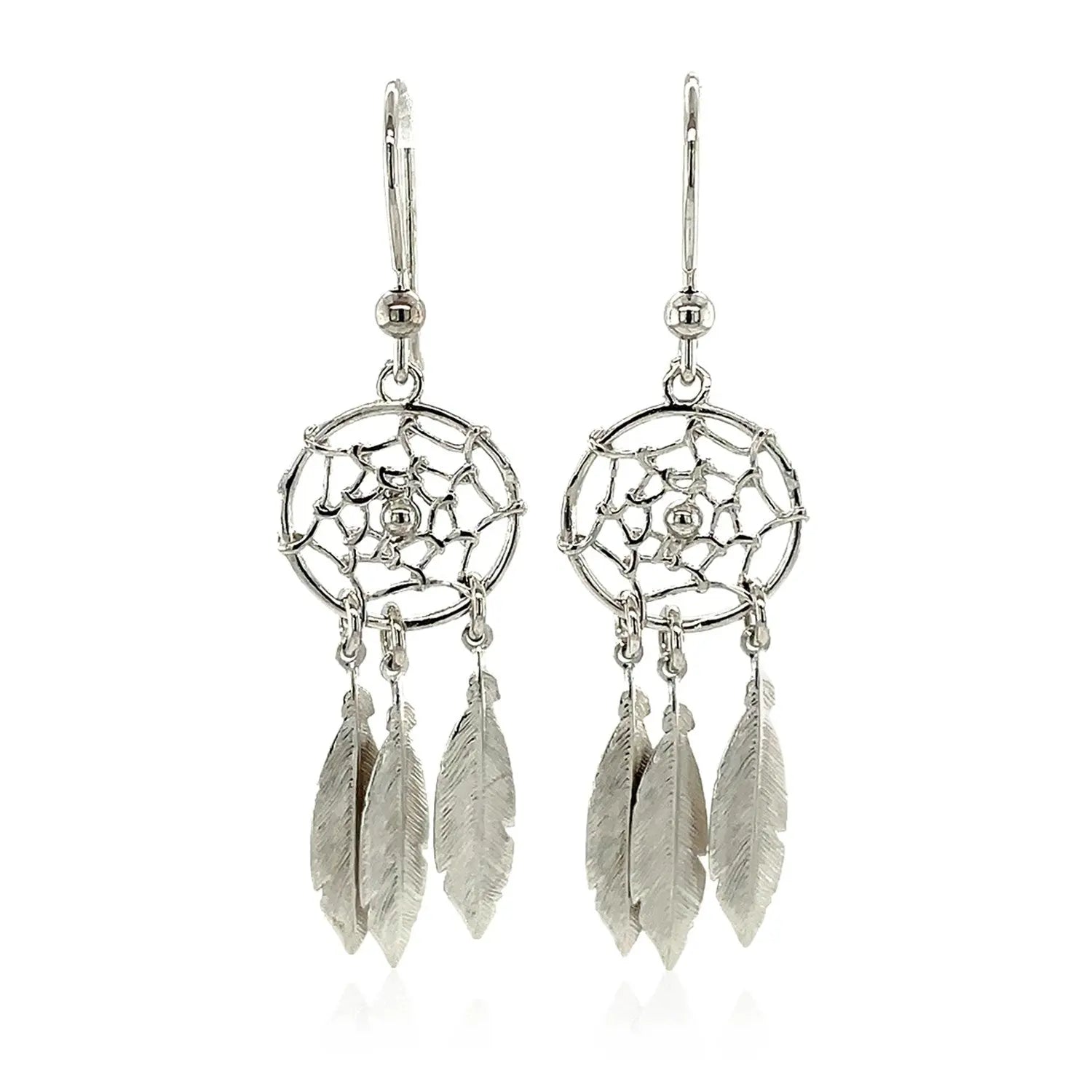 Sterling Silver Dream Catcher Dangle Earrings RCJ Earrings  CELESTIA LUXE JEWELLERS