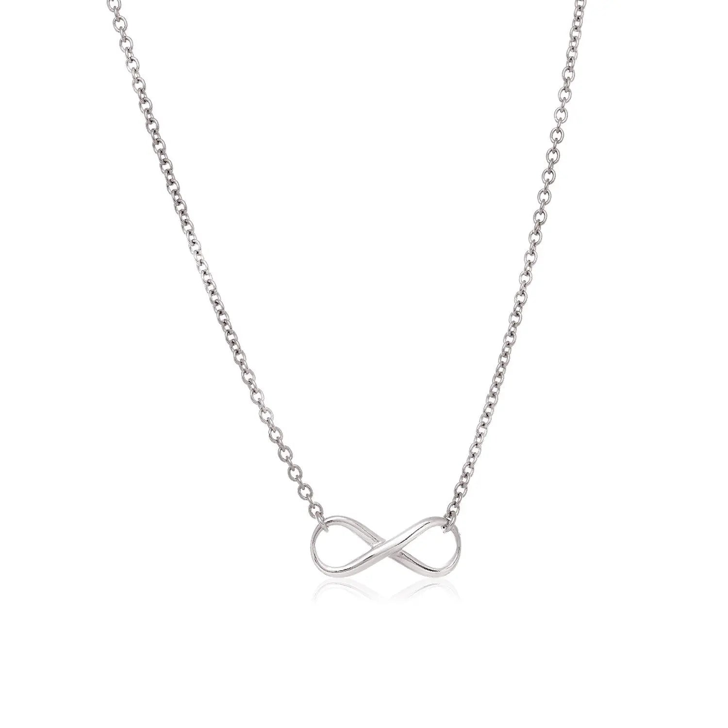 Sterling Silver Infinity Symbol Necklace RCJ Necklaces  CELESTIA LUXE JEWELLERS