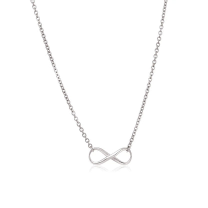 Sterling Silver Infinity Symbol Necklace RCJ Necklaces  CELESTIA LUXE JEWELLERS