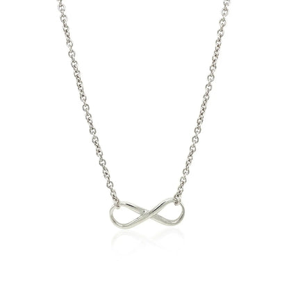 Sterling Silver Infinity Symbol Necklace RCJ Necklaces  CELESTIA LUXE JEWELLERS