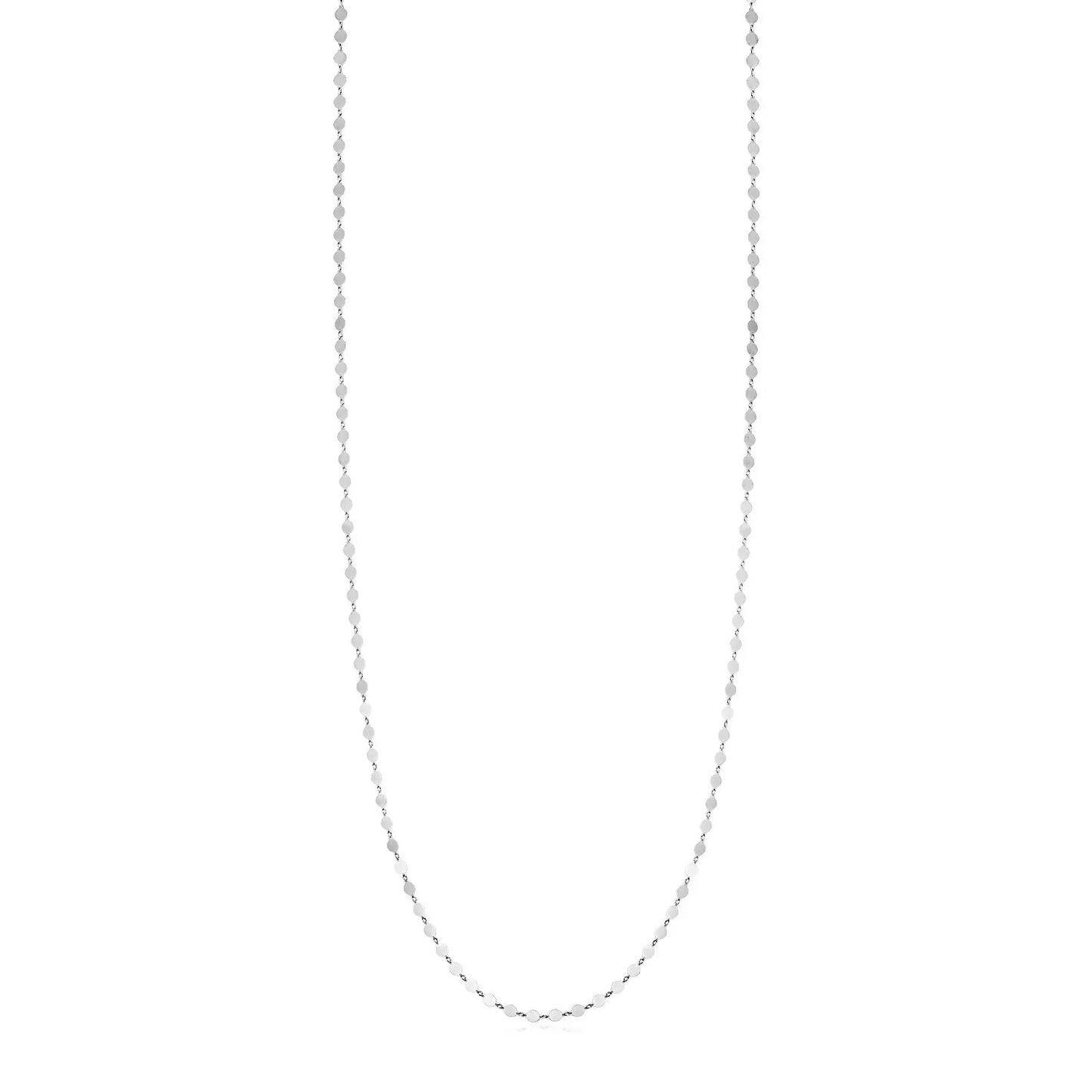Sterling Silver Mirror Link Necklace RCJ Necklaces  CELESTIA LUXE JEWELLERS