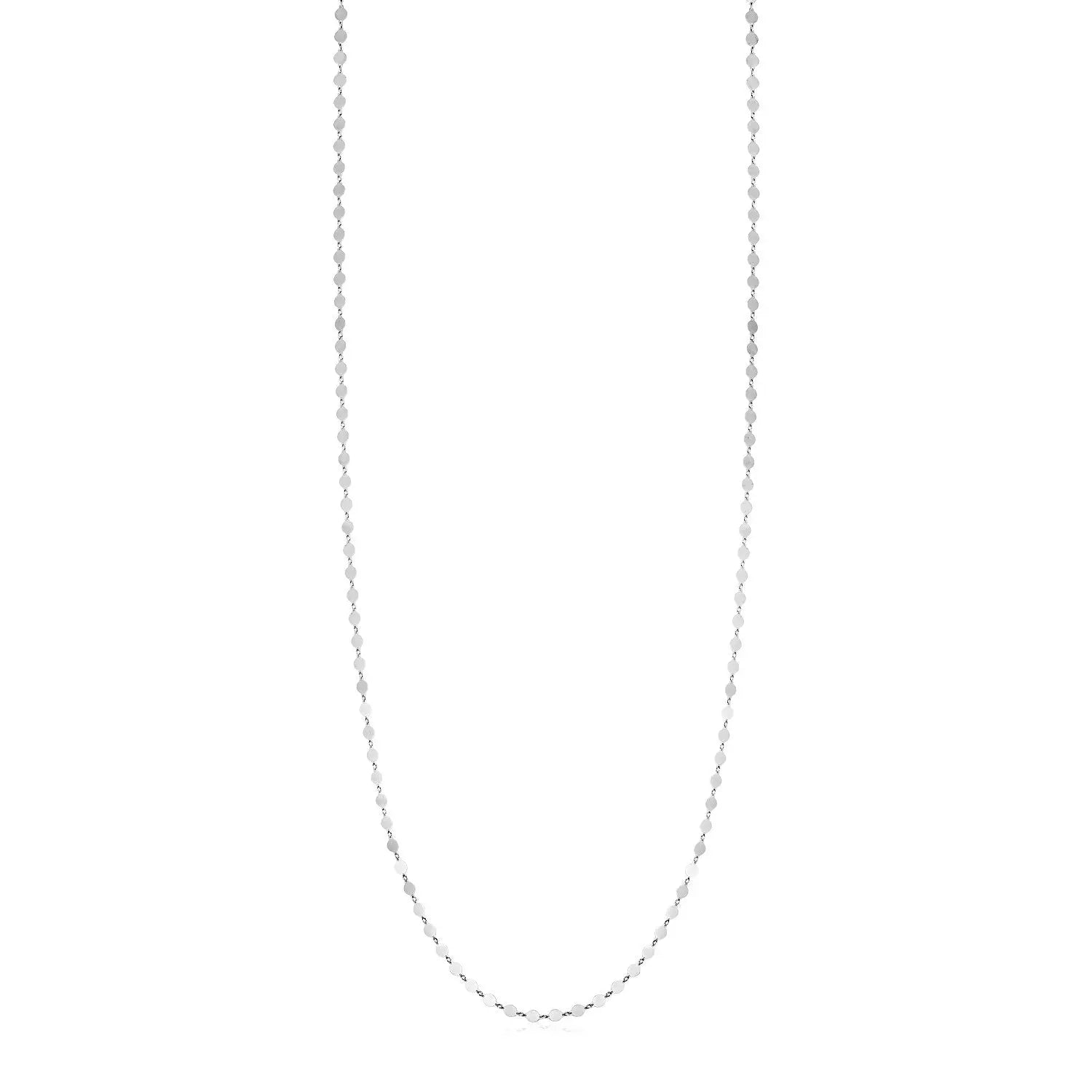 Sterling Silver Mirror Link Necklace RCJ Necklaces  CELESTIA LUXE JEWELLERS