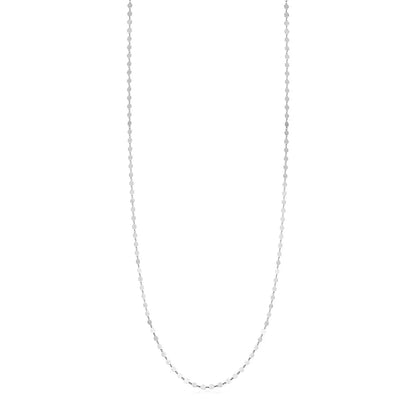 Sterling Silver Mirror Link Necklace RCJ Necklaces  CELESTIA LUXE JEWELLERS