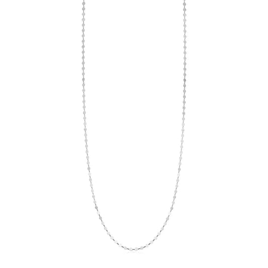 Sterling Silver Mirror Link Necklace RCJ Necklaces  CELESTIA LUXE JEWELLERS