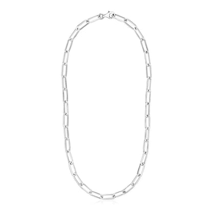 Sterling Silver Paperclip Chain Necklace RCJ Necklaces  CELESTIA LUXE JEWELLERS