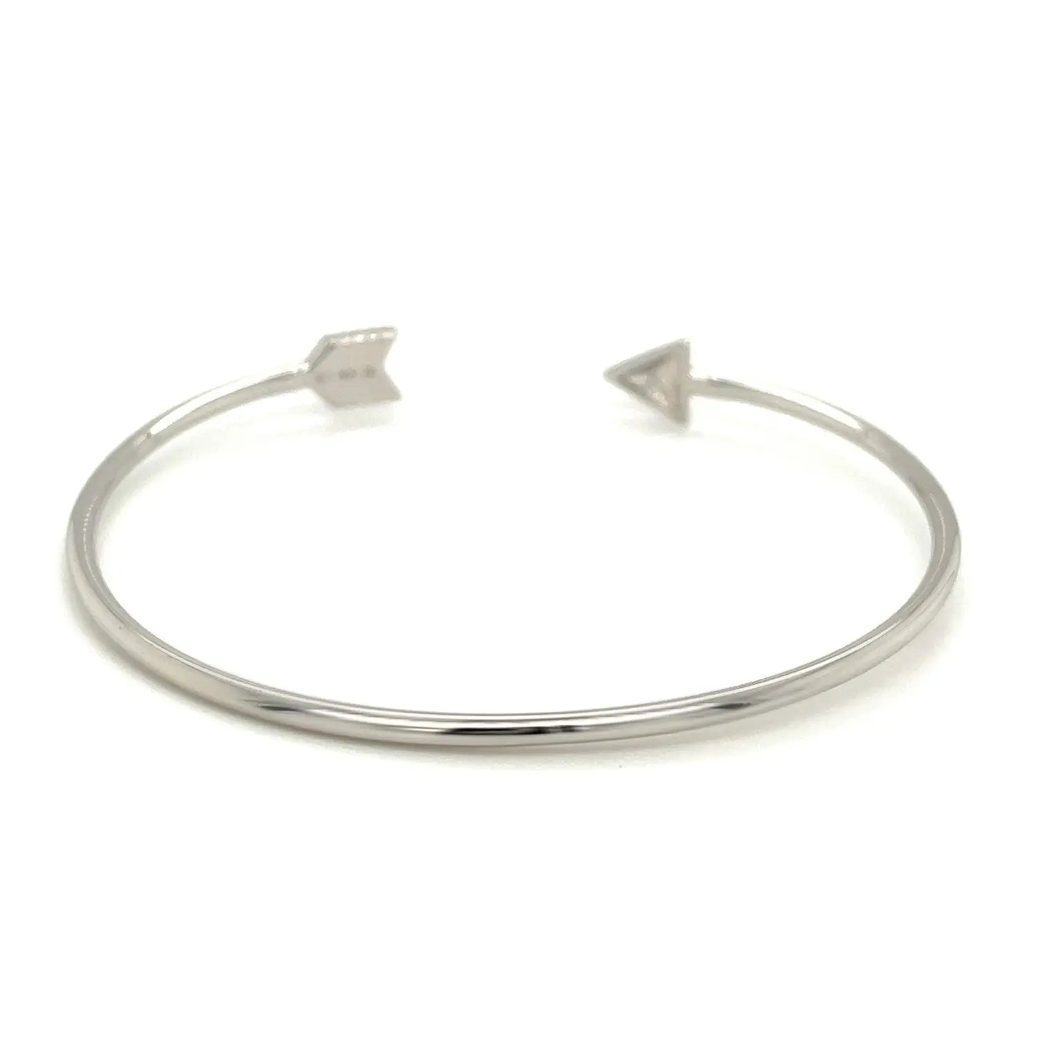 Sterling Silver Polished Arrow Cuff Bangle (3.00 mm) RCJ Bangles  CELESTIA LUXE JEWELLERS