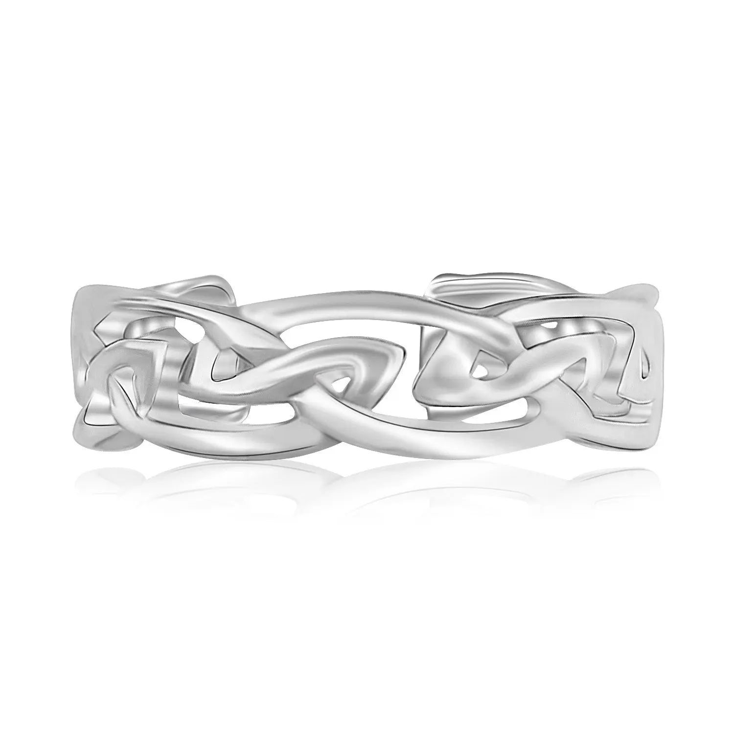 Sterling Silver Rhodium Plated Celtic Style Toe Ring RCJ Toe Rings  CELESTIA LUXE JEWELLERS
