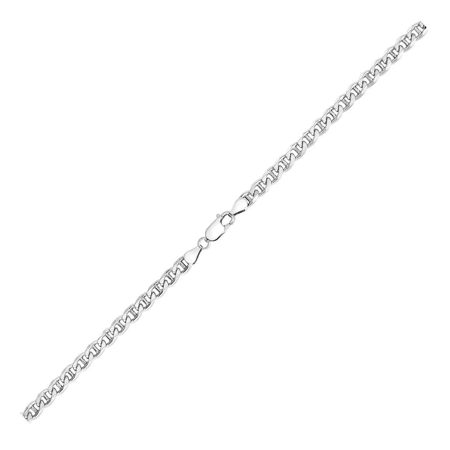 Sterling Silver Rhodium Plated Mariner Chain (5.60 mm) RCJ Chains  CELESTIA LUXE JEWELLERS
