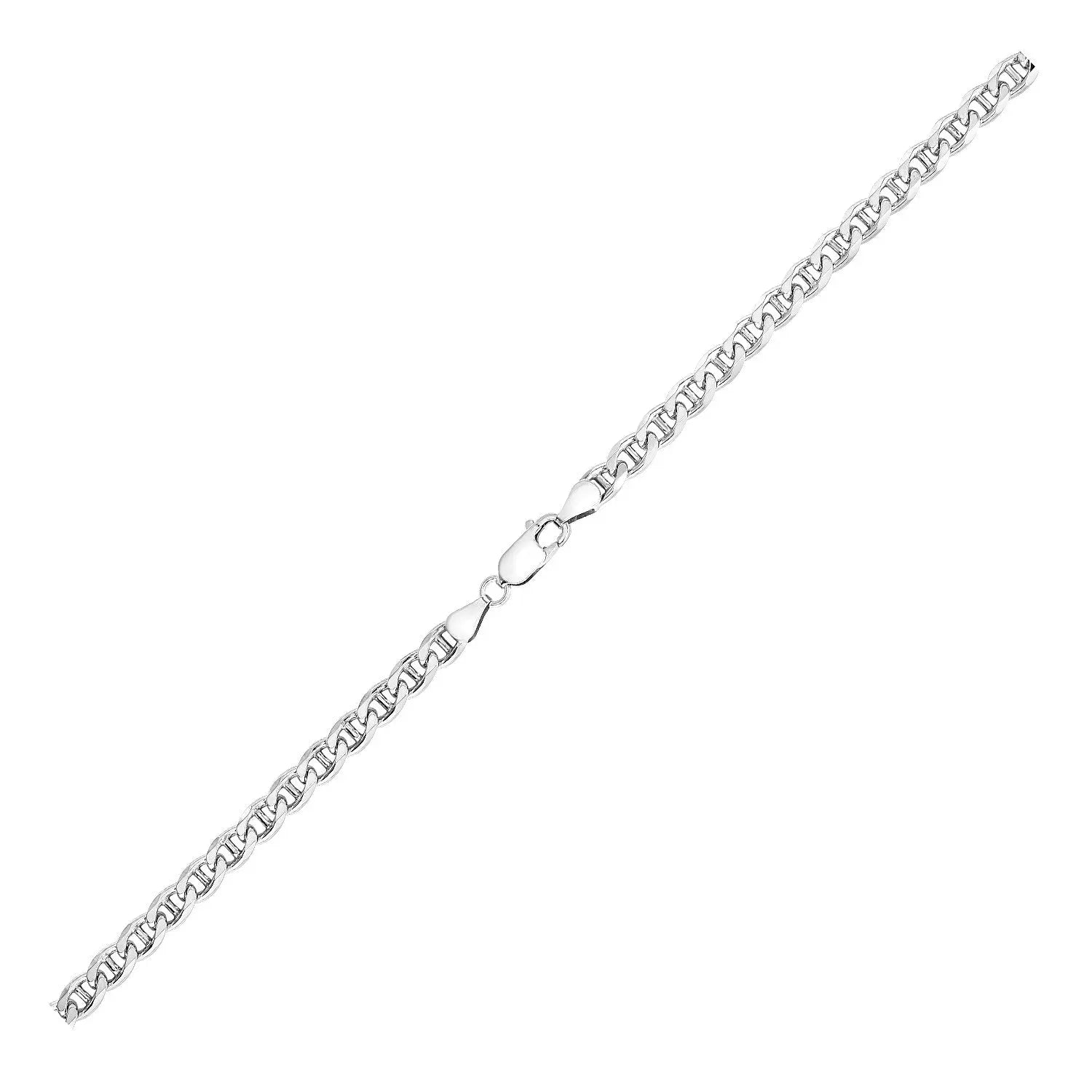 Sterling Silver Rhodium Plated Mariner Chain (6.00 mm) RCJ Chains  CELESTIA LUXE JEWELLERS