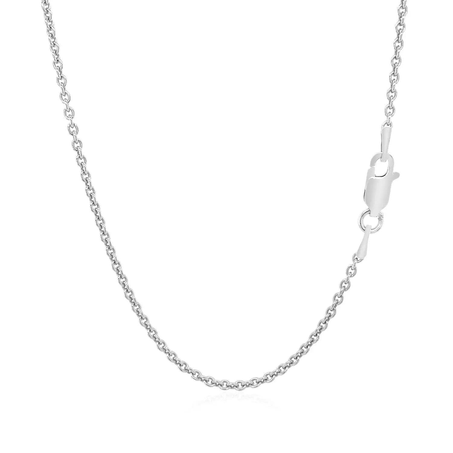 Sterling Silver Rhodium Plated Round Cable Chain (1.80 mm) RCJ Chains  CELESTIA LUXE JEWELLERS