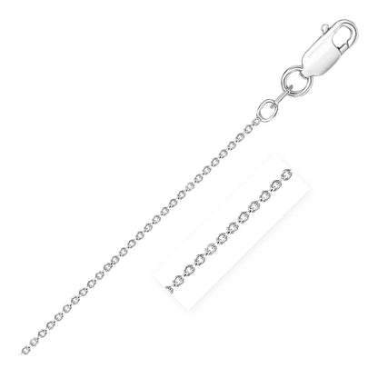 Sterling Silver Rhodium Plated Round Cable Chain (2.60 mm) RCJ Chains  CELESTIA LUXE JEWELLERS