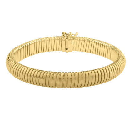 Tubogas Bracelet in 14K Yellow Gold (9.00 mm) RCJ Bracelets  CELESTIA LUXE JEWELLERS