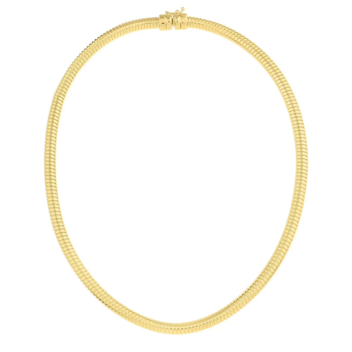 Tubogas Necklace in 14K Yellow Gold (5.00 mm) RCJ Necklaces  CELESTIA LUXE JEWELLERS