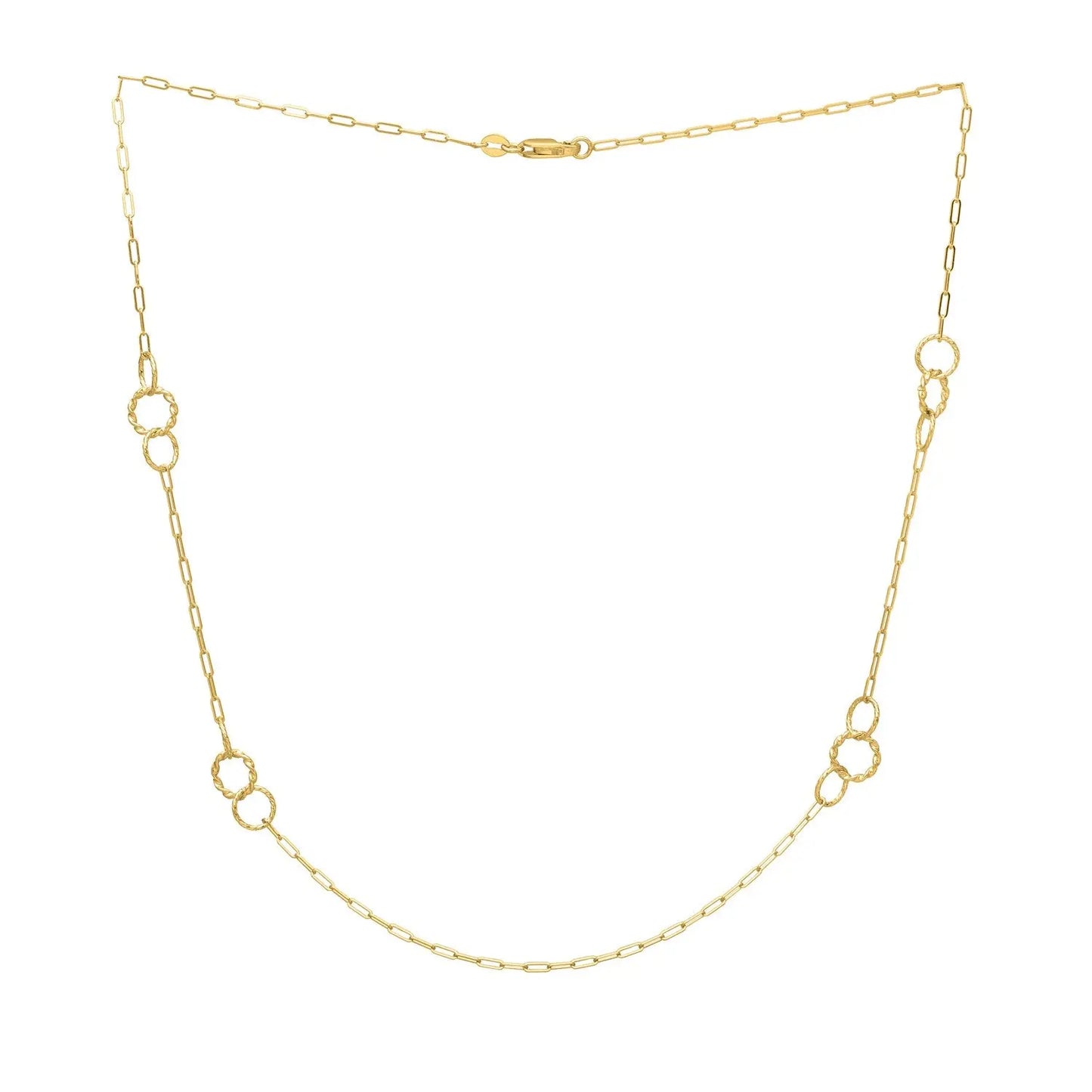 Twistted Link Necklace in 14K Yellow Gold RCJ Necklaces  CELESTIA LUXE JEWELLERS