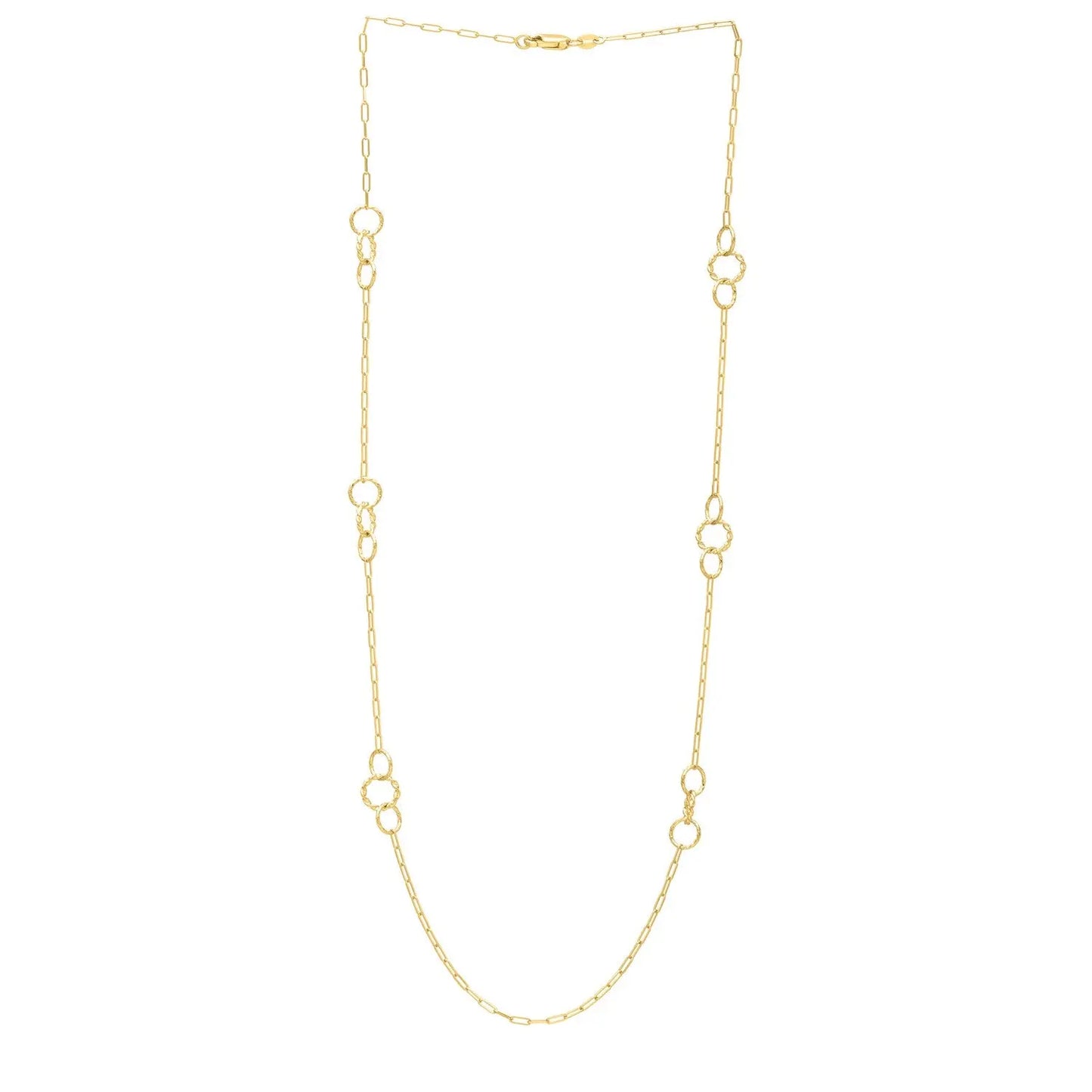 Twistted Link Necklace in 14K Yellow Gold RCJ Necklaces  CELESTIA LUXE JEWELLERS