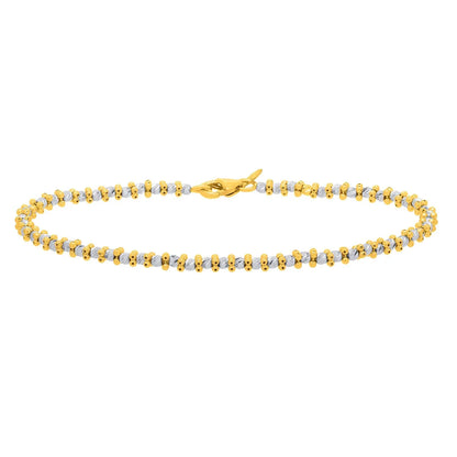 Two Tone Pallina Bead Bracelet in 14K Gold (2.60 mm) RCJ Bracelets  CELESTIA LUXE JEWELLERS