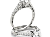 14k White Gold Cathedral Design Diamond Engagement Ring (1 1/4 cttw) — CELESTIA LUXE JEWELLERS video